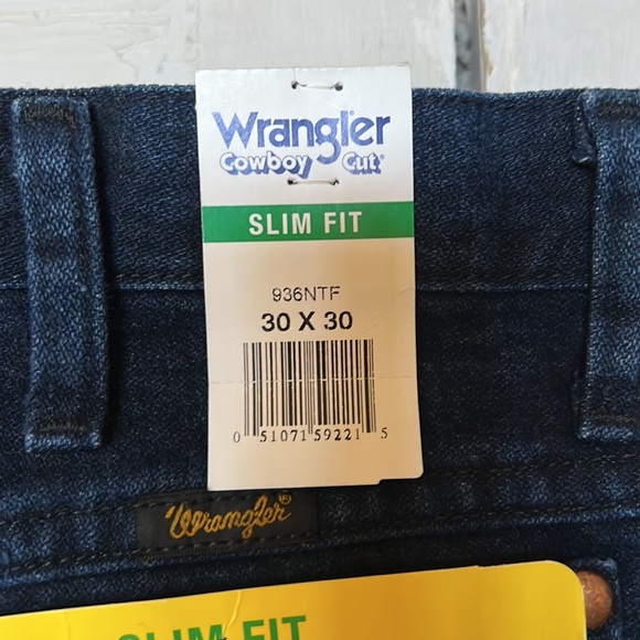 Wrangler Slim Fit 30x30 Jeans NWT Cowboy Cut - Picture 5 of 9